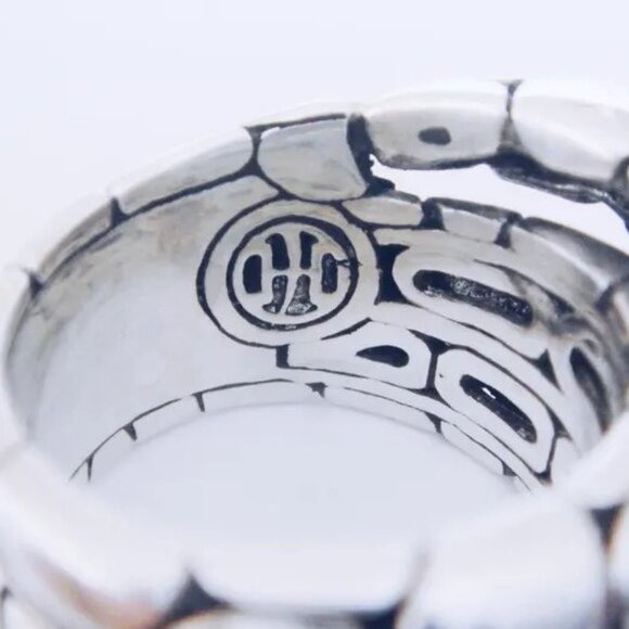 JOHN HARDY KALI TWIST STERLING SILVER RING SIZE 8.5 - Picture 3 of 3